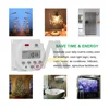 5V 12V 24V 110V 220V Digital LCD Timer Switch 7 Days Weekly Programmable Time Relay Programmer 50/60hz 1 Second Interval CN101S 5