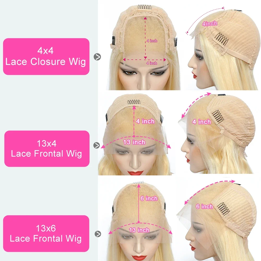 613 Lace Front Wigs 13x6 HD Lace Wig Straight Human Hair 613 Blonde 13x6 HD Lace Frontal Wigs 360 Full Lace Wig Human Hair