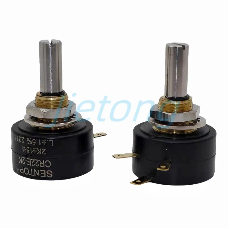 1pc CR22E 1K 2K 5K 10K Conductive Pastic Potentiometer WDD22P1 360 Degree Rotation Replace FCP22E 3Pins 6MM Round Shaft