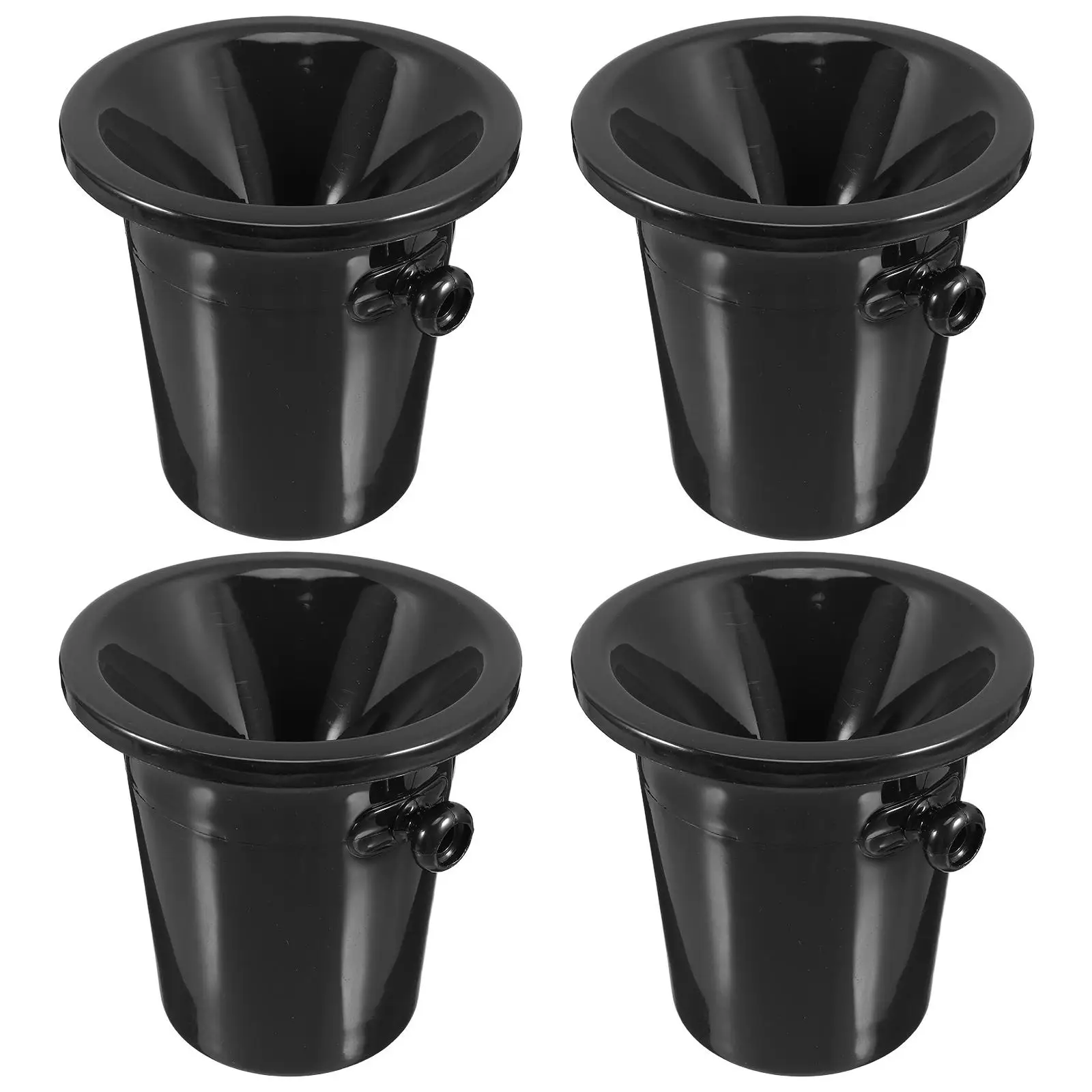 Spit Barrel Double Ears Wine Spittoons Ice Buckets Western Spitting Barrels Plastic Tasting Accessories Round Glasses