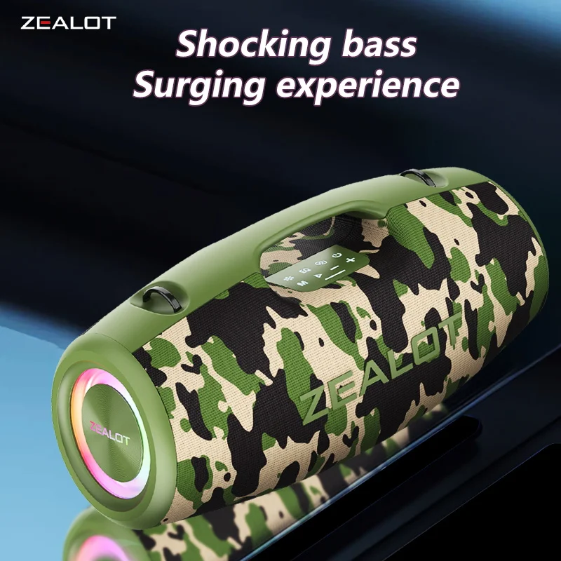 Zealot-S78/100Wワイヤレススピーカー,dspテクノロジー,夢の光,屋外で