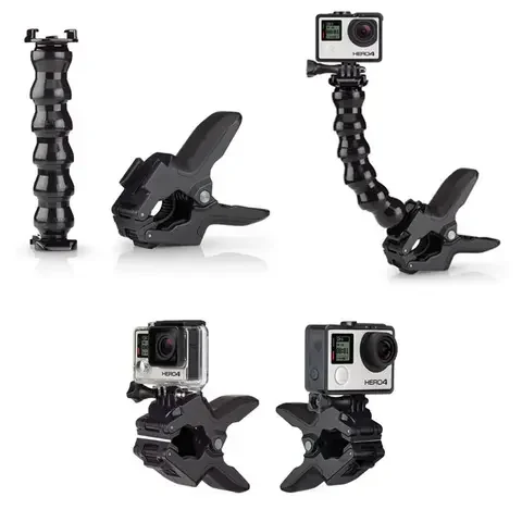 

GoPro Accessories Jaws Flex Clamp Mount for Gopro Hero 7/6 3 3+ 4 4 session SJCAM SJ4000 SJ5000 M20