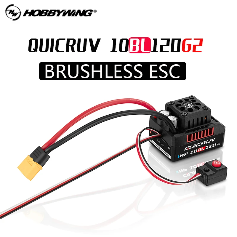 RC Speed Controller Hobbywing QUIRUN WP 10BL120 G2 120A IP67 for Car Toys 1/10 1/12
