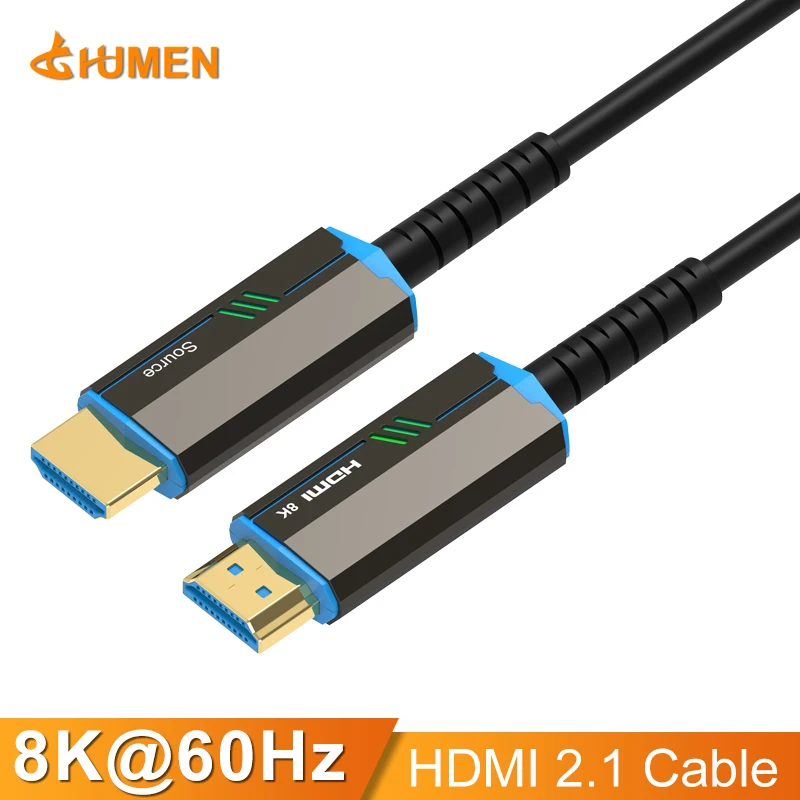 8K HD высокоскоростной 2 1 HDMI 8K/60Hz 4K/120Hz 48Gbps совместимый волоконно-оптический кабель