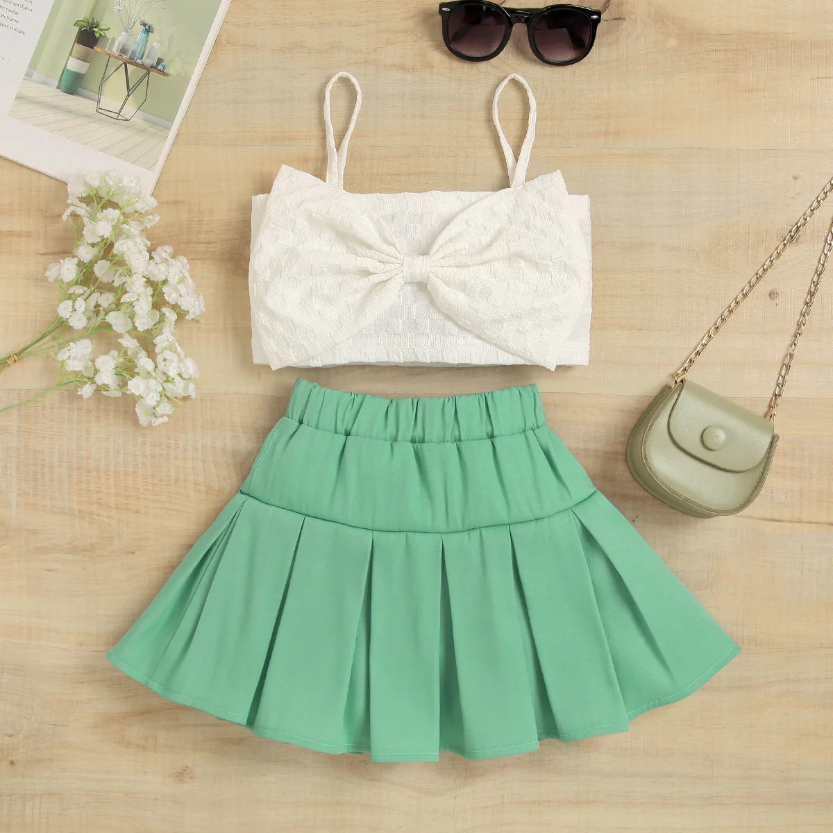 

Girls Clothes Sets Summer 2023 Children Fashion Tops Skirts 2pcs Beach Suit For Baby Girl 1 To 6 Years Costume Kids Party Outfit