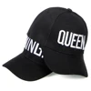 New Women's Letter Embroidered Baseball Cap King and Queen Snapback Hats Couple Hip Hop Style Hats Outdoor Casual Cotton Sun Hat 2