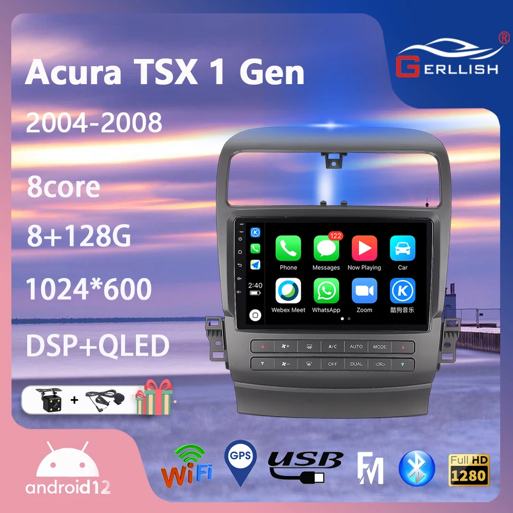 

Android For Acura TSX 2004-2008 Car Radio Multimedia Video Player Navigation stereo GPS No 2din dvd