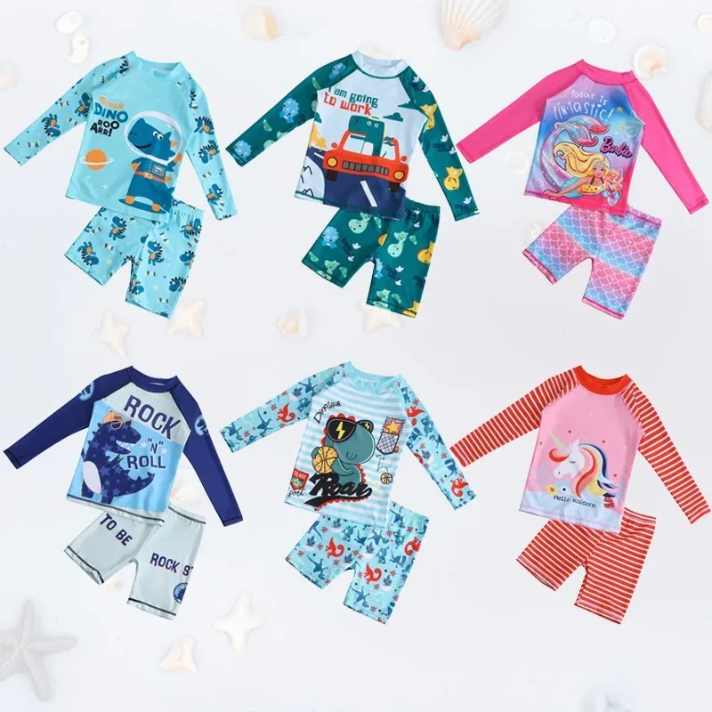 Boys Swimwear Girls Swimwear 2pcs
