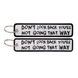 Humorous Embroidered Keychain - Key Ring Holder Accessory and Gift (53)