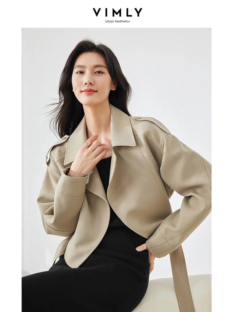 ジャケット・アウター willfully bulgy sleeve belted trenchcoat APEXFWDT Women's Trench Coat Puff Sleeve Long Double