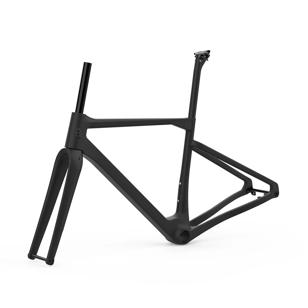 FONDRIEST フレーム Carbon Fiber Gravel Bike Frame, Bicycle Wheels, Single Disc