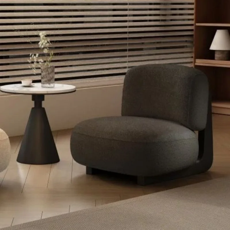 Single Sofa Set Meeting Table Chair Combination Beauty Salon Reception Sofa Balcony Cream Style Lazy Lounge Chair Design Style