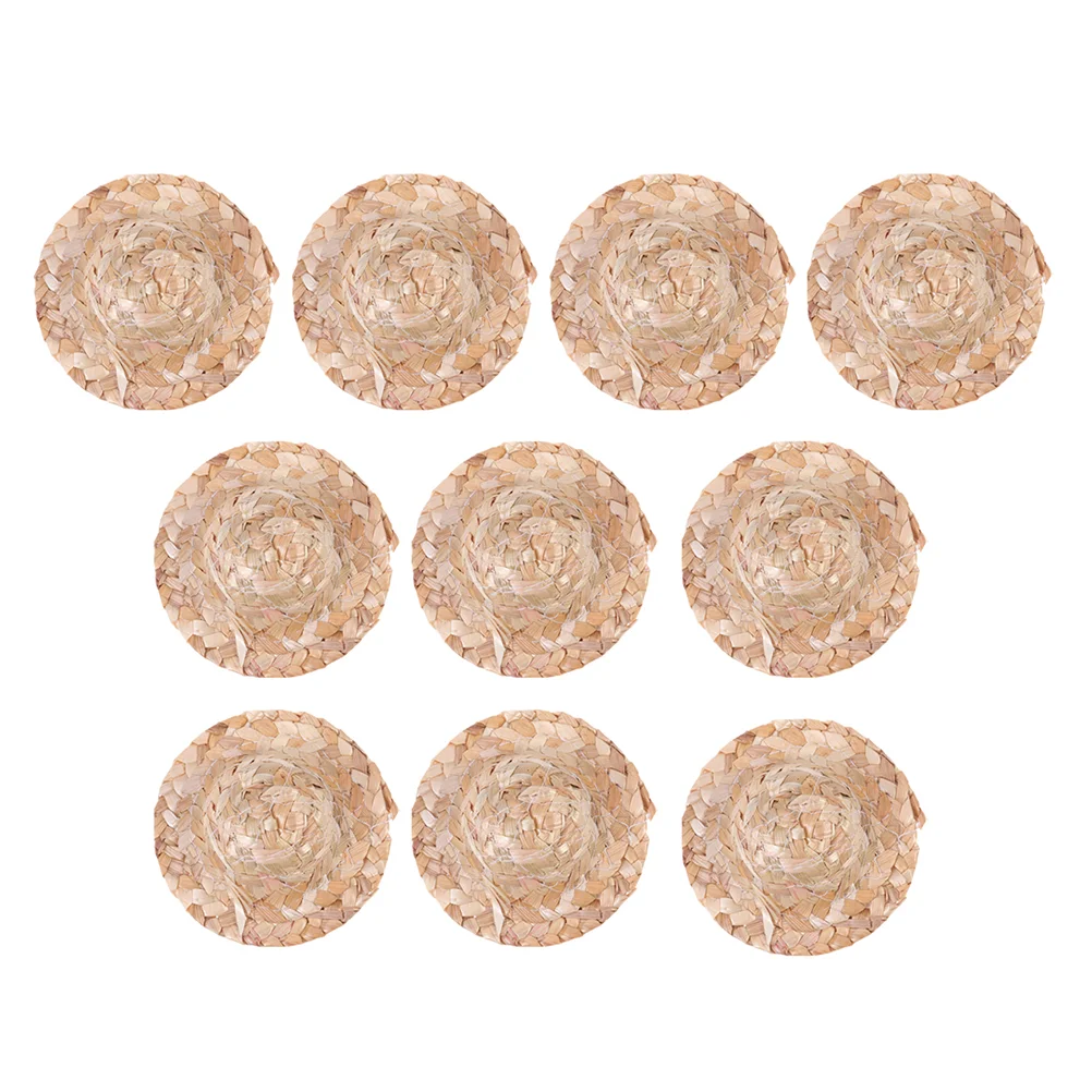 

20 Pcs Miniature Accessories Dollhouse for Dolls Handcraft Caps Mexican Hat Miniatures