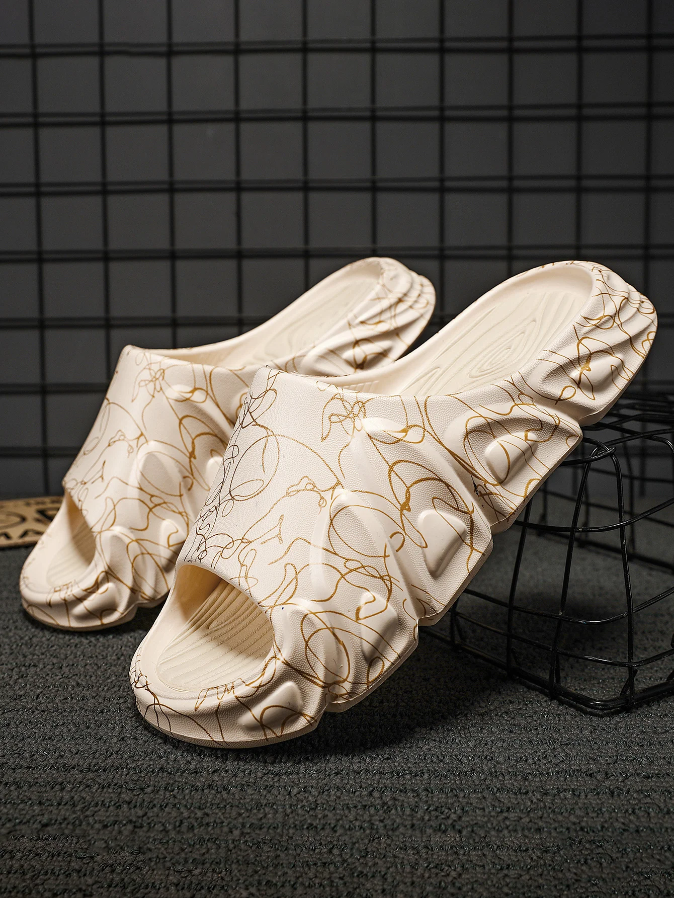 Pánské pantofle s protiskluzovou podrážkou, měkká pěnová, s tlustou podrážkou, pro vnitřní použití_voghion.com