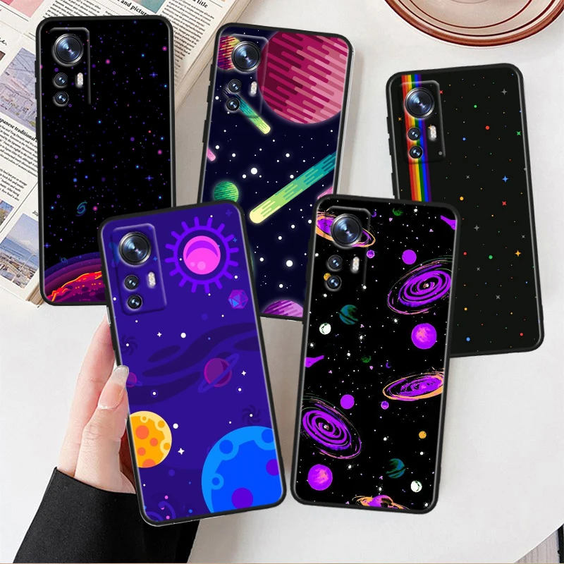 

Cosmic Planet For Xiaomi Mi 10T 10S 9T 9 SE 8 A3 A2 A1 6X 5X CC9E Note 10 Lite Pro Mix 3 Black Soft Phone Case