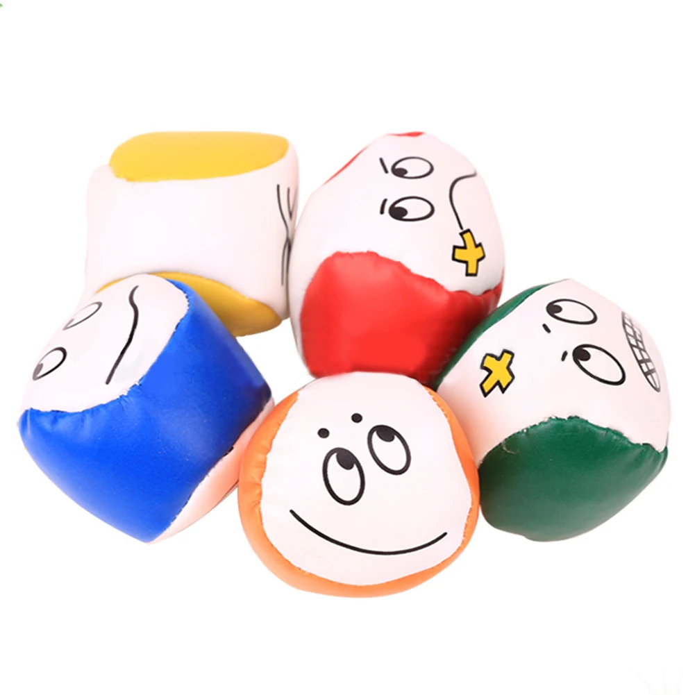 Juggling Ball Multi-function Cartoon Smile Face Bean Bag Outdoor Game Toys for Children Kids