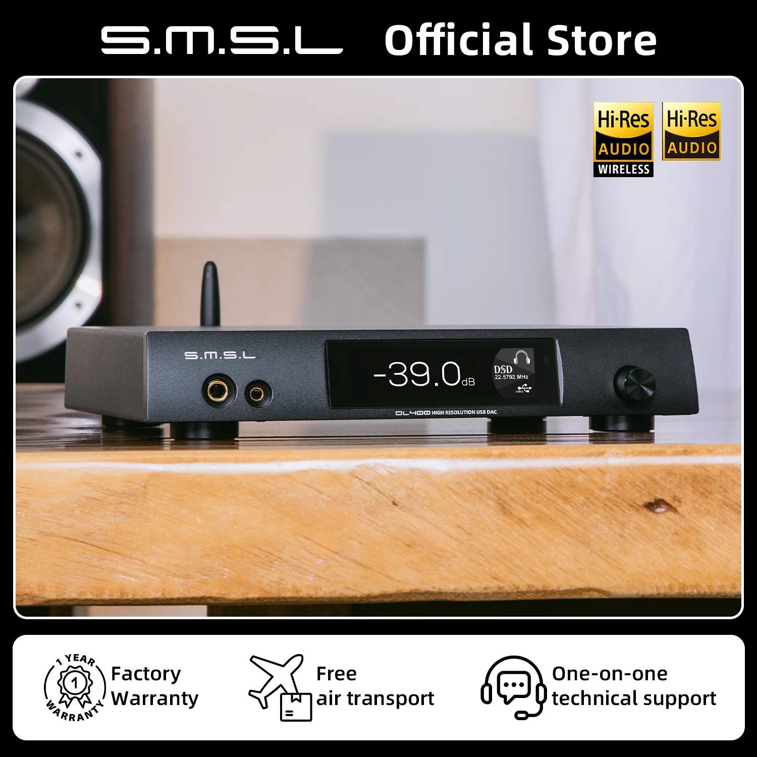 Amazon.co.jp: S.M.S.L DL400 フルバランス Bluetooth DAC ヘッドホン