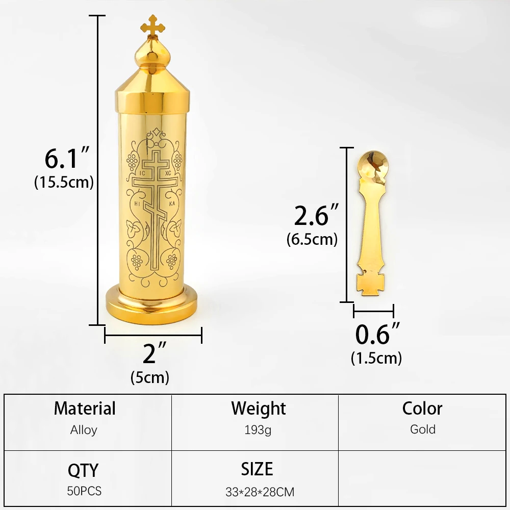 HTISOK Orthodox Cross Eastern Church Orthodox Holy Water Ceremonial Articles Metal Ware Prayer Religion Mass Accessory orthodox church supplies