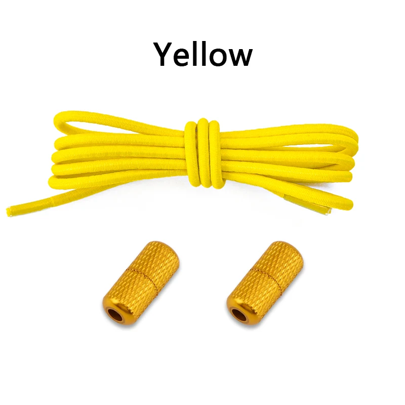 No-Tie Elastic Round Shoelaces for Sneakers - Quick and Easy Rubber Bands for Kids and Adults
