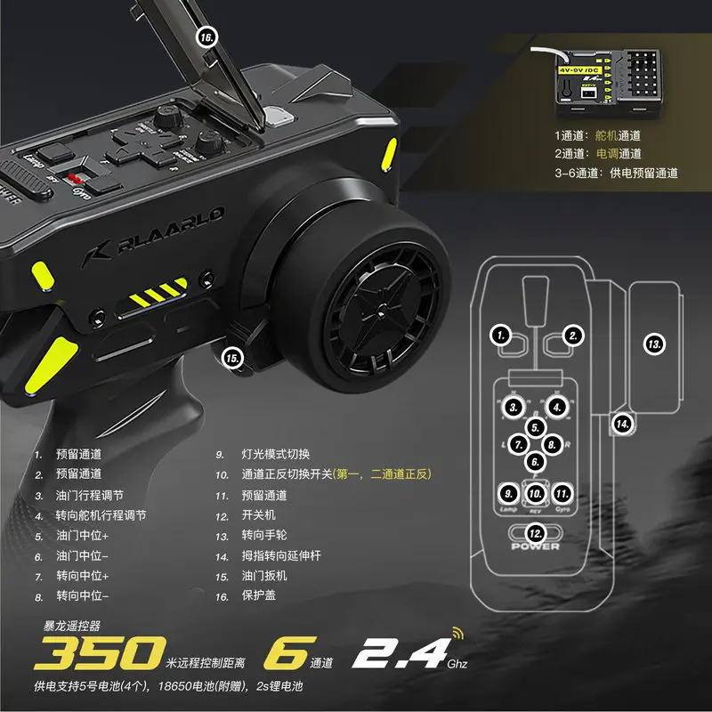 레이랄루오 SBK10 스톰 스트라이커 1/10 전동 유에 브러시리스 RC 무선 조종 자동차 4륜 구동 고속 드리프트 무선 조종 자동차