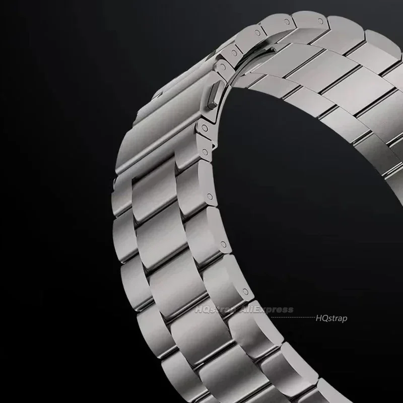 Premium Titanium Watch Band with Quick Release and Double Press Folding Buckle