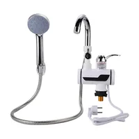 3000W prise ue chauffe-eau électrique instantané douche affichage numérique 220V cuisine salle de bains sans réservoir robinet d'eau chaude chauffage 1