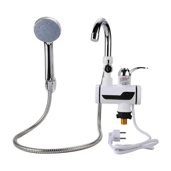 3000W EU Plug Instant Electric Water Heater Shower Digital Display 220V Kitchen Bathroom Tankless Hot Water Faucet Heater 1
