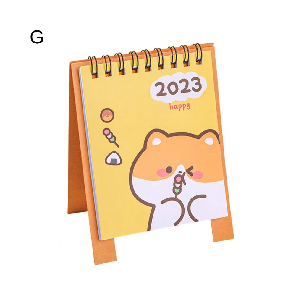 Practical  Good 2023 Mini Calendar Stationery Desktop Decoration Lightweight 2023 Desk Calendar Compact Size   for Household