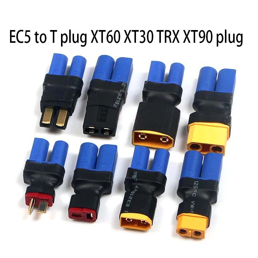 1pc EC5 Männlich Weiblich zu XT60 XT90 TRX T Stecker Männlich Weiblich Kein Draht Stecker Stecker Adapter für RC FPV fahrzeug Lipo Batterie Esc