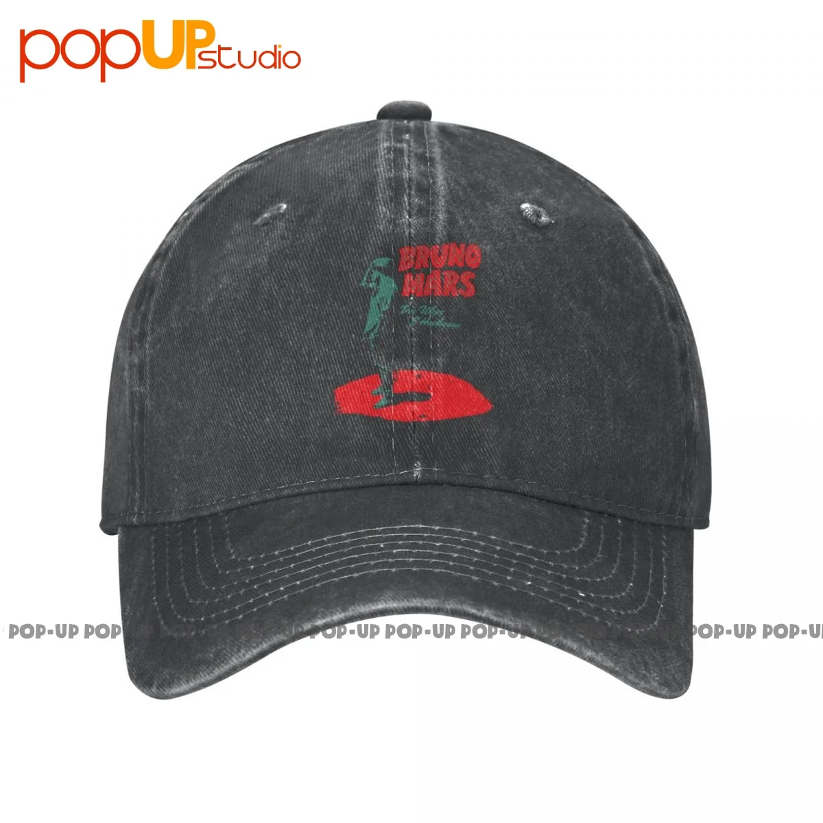 Bruno Mars Doo Wops & Hooligans Black Concert Washed Denim Berretto Da Baseball Trucker Hats Style Harajuku