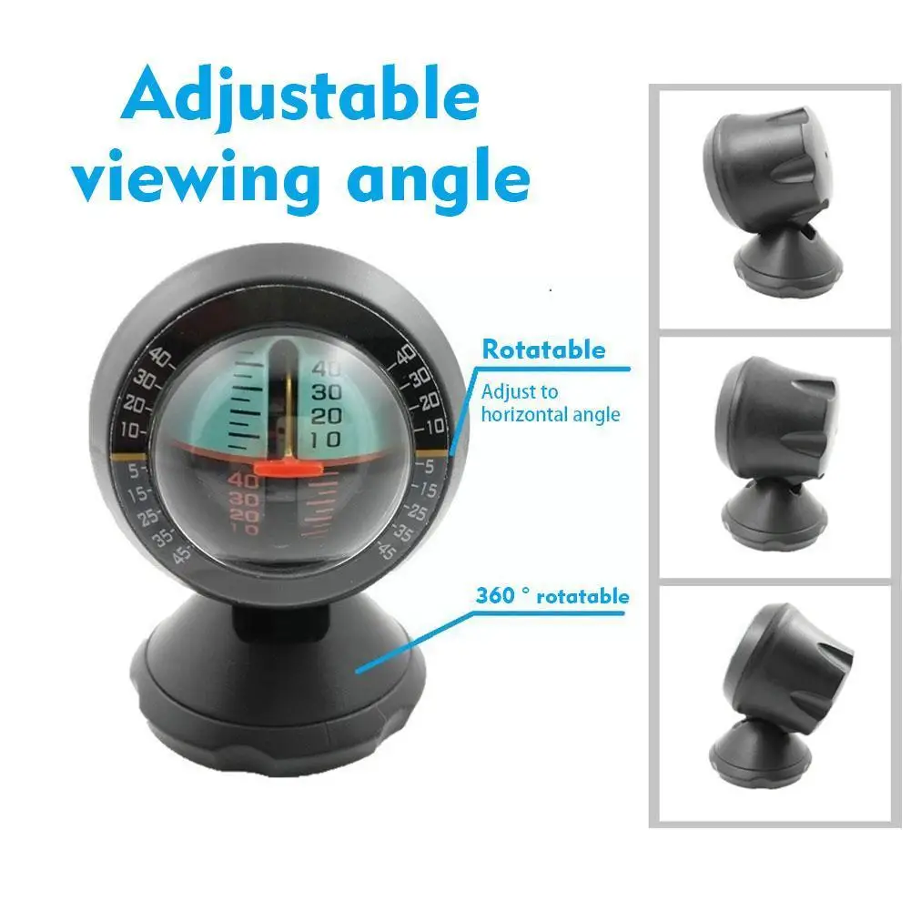 

Car Vehicle Inclinometer Rotatable 360 Degree Slope Road Level Adhesive Meter Tilt Indicator Gauge with Safety Instrument T4O0