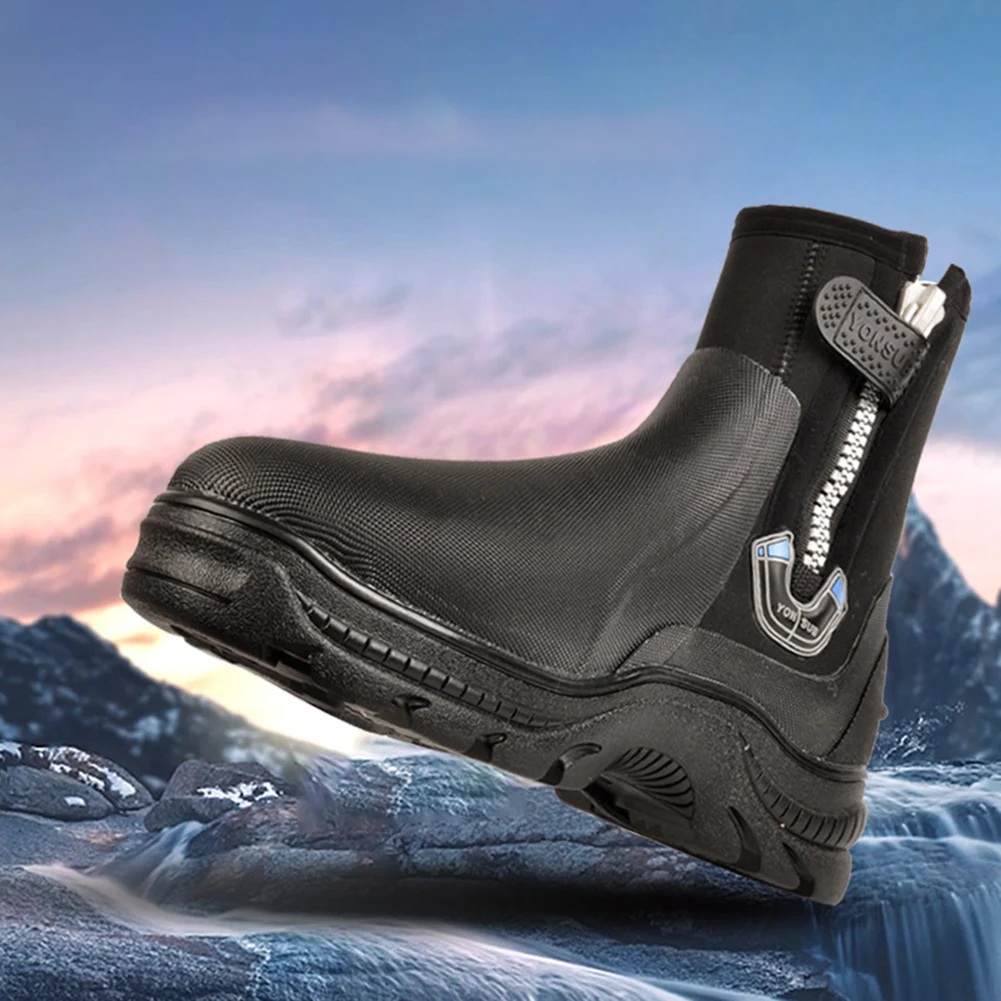 Diving Boots Neoprene Dive Boots Fishing Kitesurf Equipment Anti-Slip Rubber Sole Surf Scuba Diving Swimming 1 Pair water shoes aqua shoes diving shoes