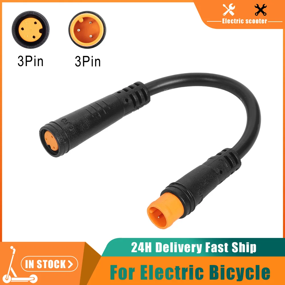 Male to Male/Female to Male Extension Wire Electric Bicycle Butt Plug Waterproof for Ebike E-Bike Display Thumb Throttle Cables