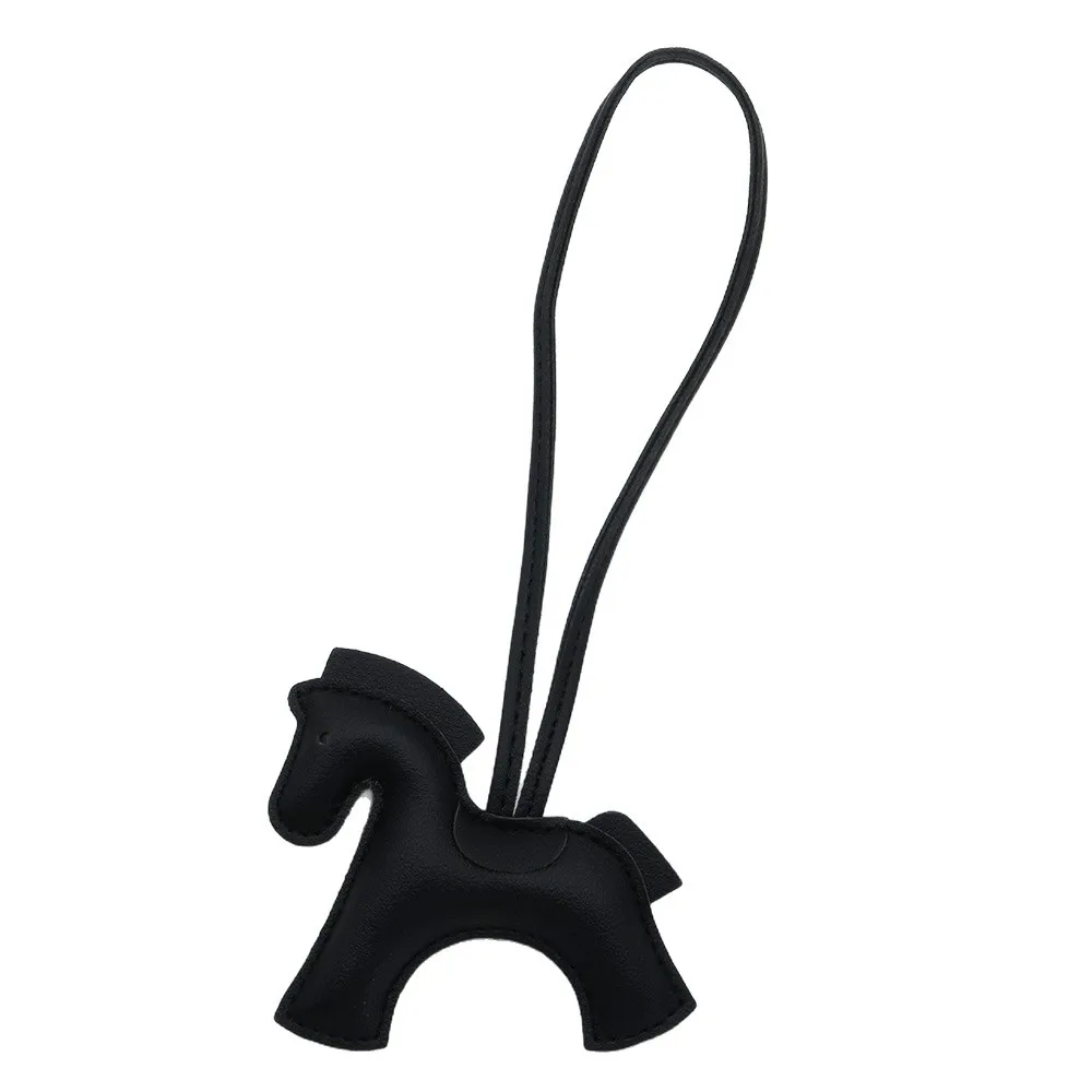 Premium Multicolored Pony Leather Keychain and Bag Charm Gift