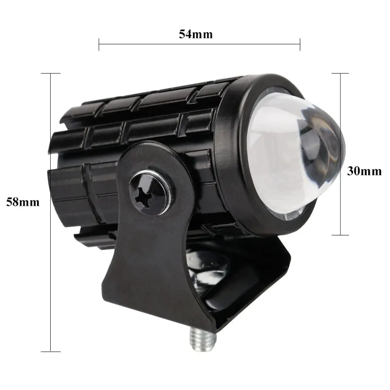 Driving Light 1pc Mini Driving Light LED Projector Lens Motorcycle Headlight ATV Scooter for Auxiliary Spotlight Lamp