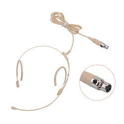 Professional Headset Microphone with Thick Cable - High-Quality Condenser Headworn Mic (3Pin)