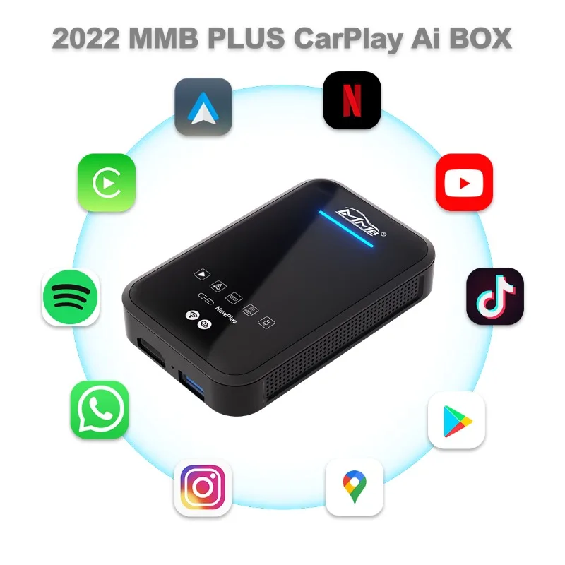 

JoyeAuto MMB Android 11 Carplay Wireless Apple Carplay AI Box for HD MI Output Youtube TV Ai Carplay Box