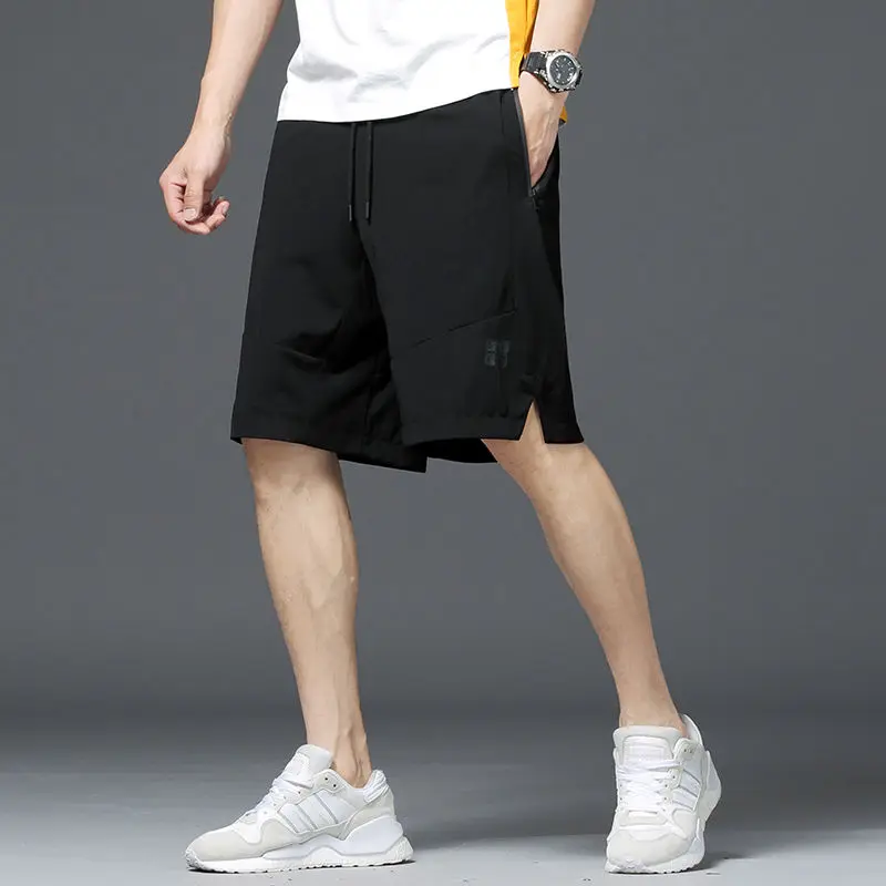 

HOT Sale Summer New Men's Casual Trend Loose Quick-drying Shorts Ice Silk Five-point Pants Clothing Sweatpants 8XL X86