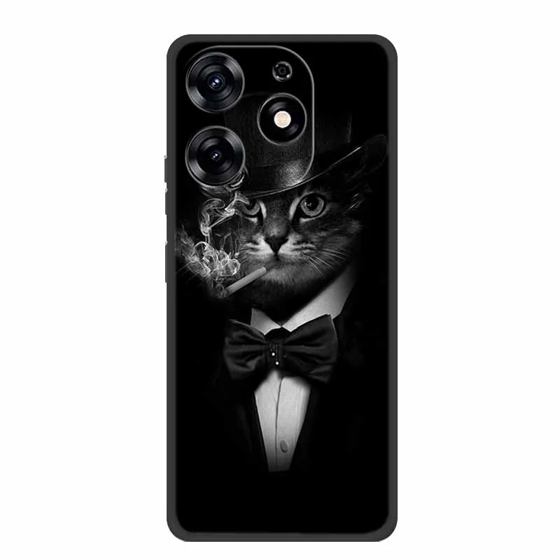 Black Silicone Soft Back Cover Case
