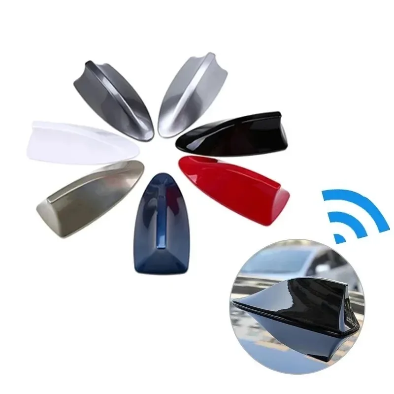 Car Shark Fin Antenna, Car Radio FM Signal Design, Roof Appearance, Installation, Non Perforated Tail Wing, Easy To Use