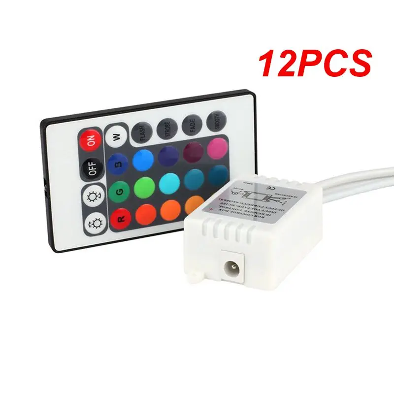 

12 шт. инфракрасный пульт дистанционного управления для W28 серии RGB светодиодный Lamp 24 клавиши Универсальный ИК-расширитель управления освещением