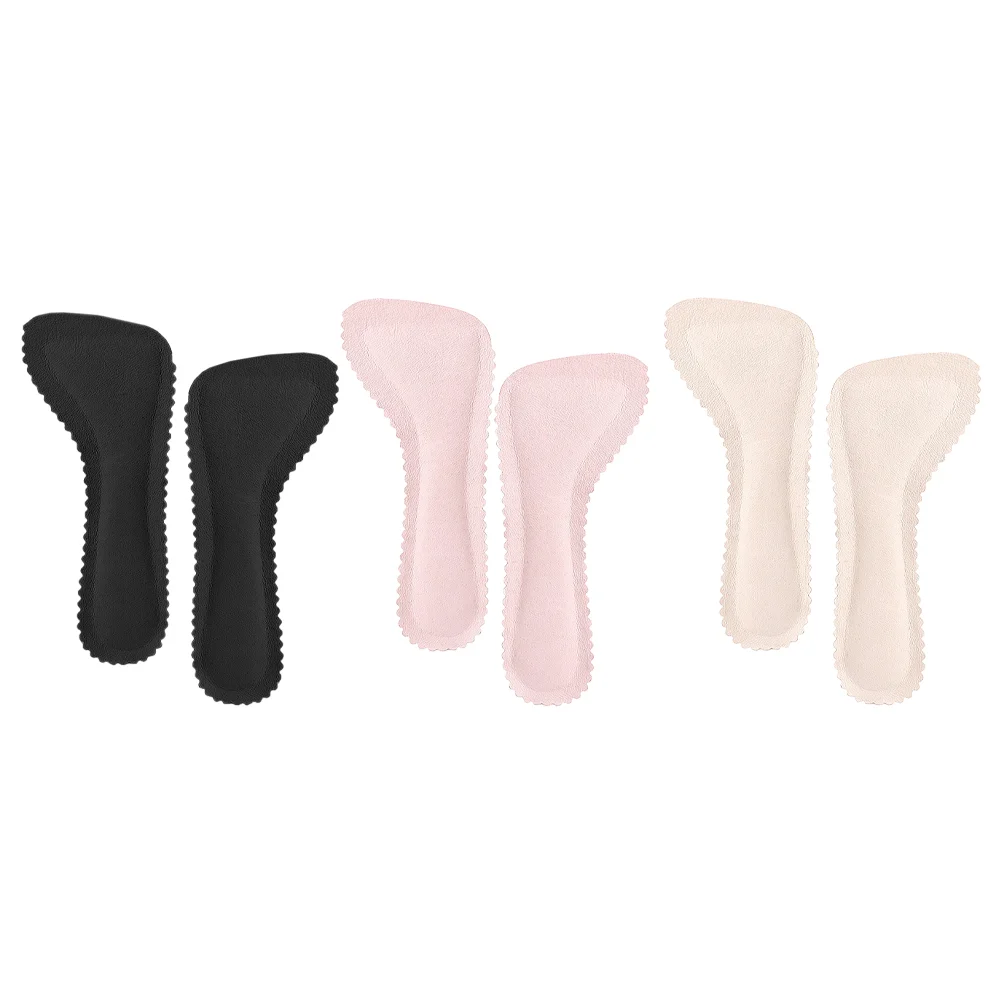 

3 Pairs Sandals Pad Womens Heels Comfortable High Heel Insoles Women Pads Emulsion High-heel Supply Man Anti-wear Shoes