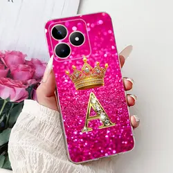 Fashionable Soft Silicone TPU Phone Case - Stylish Letter Design for Realme Note 50 (TPU - 8A)