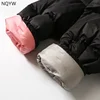 STU High Quality Down Suit Men's Solid Color Versatile Zipper Jacket Winter High Fluffy Women's Casual Hooded Short Loose Coat 6