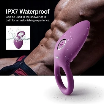 Penis Ring Vibrating Clitoris Stimulator G Spot Sex Toys For Couple Vibro Delay Lick Vagina Orgasm Lock Fine Sleeve Vibrator 5