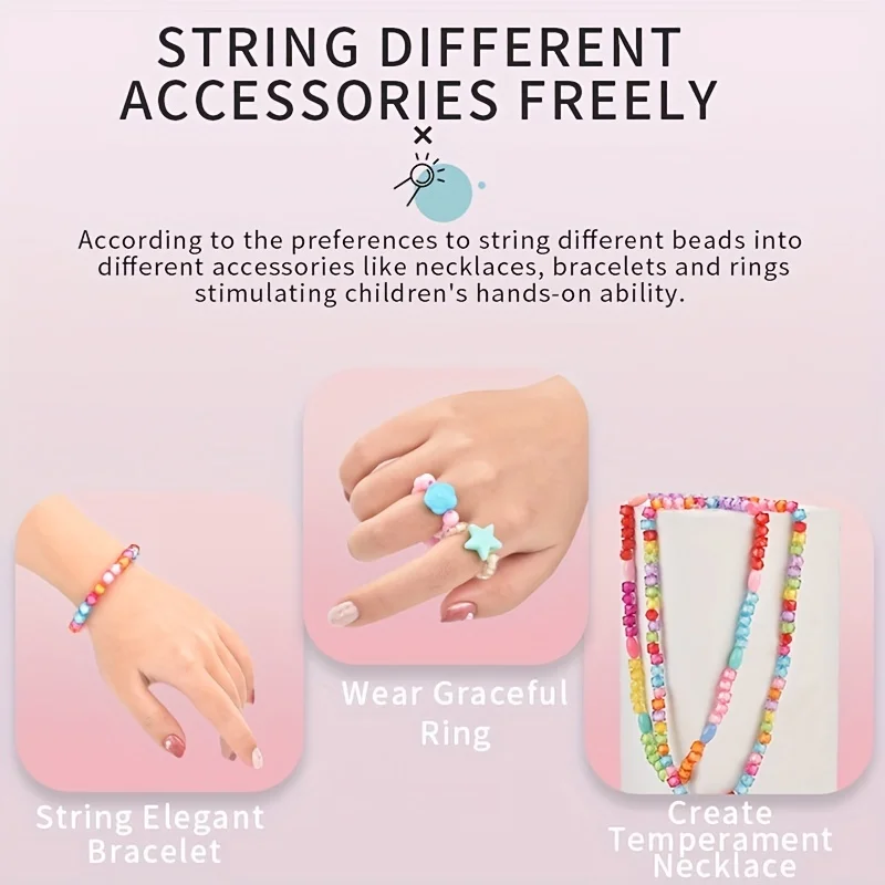 150pcs Charm Bracelet Making Kit Including Beads Chains DIY Craft For Girls Christmas Birthday Gift Set jewellery making kit friendship bracelet making kit beaded jewelry kit beaded bracelet set