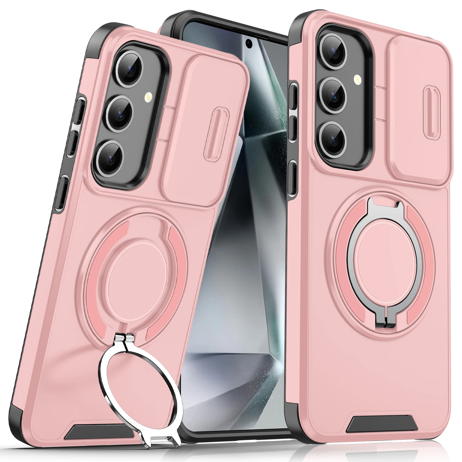 Rotating Kickstand Slide Camera Case with 360-Degree Protection