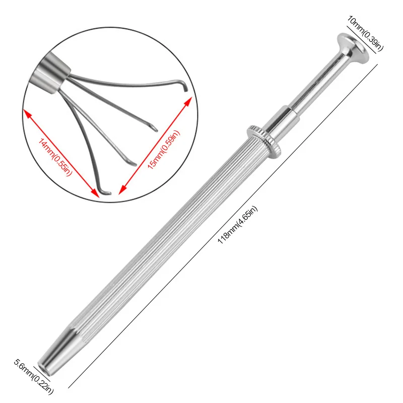 1 PC 3/4 Claws Jewelry Gem Beads Holder Pick-up Tool Diamond Gemstones Prong Holder Tweezers Catcher Grabbers tweezer tool precision tweezers