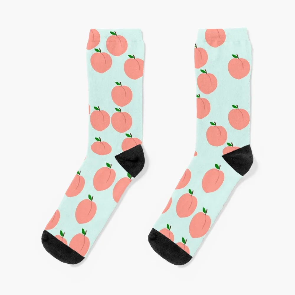 Funny Peach Socks gifts Stockings compression golf Socks Woman Men's