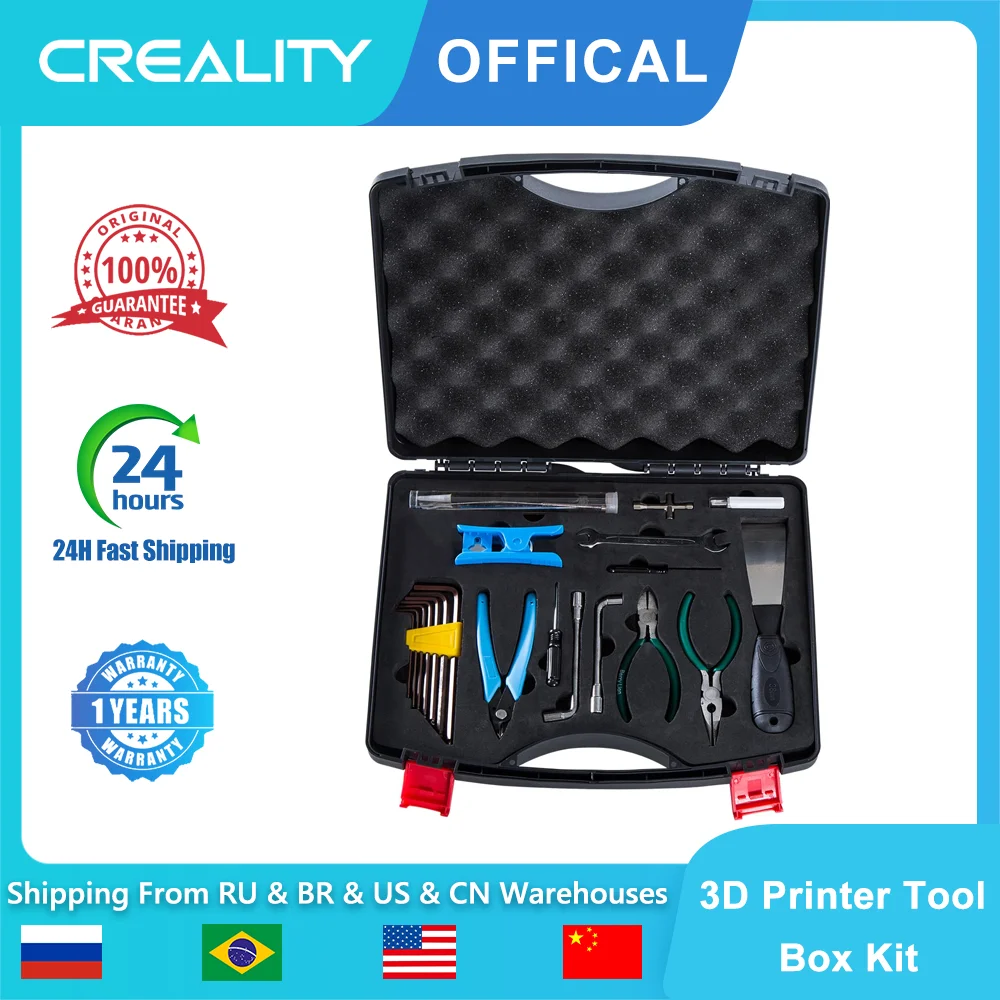 Creality 3D Printer Tool Box Kit 18 Types of Tools Screwdriver/Wrench